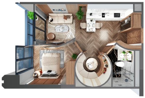 Căn hộ 1+ Diamond crown Hai Phong: Tổ ấm hoàn mỹ cho gia đình trẻ​