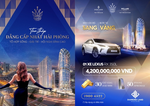 Dự án sở hữu ngã giao kim cương tại trung tâm của Hải Phòng mang tên Diamond crown hai phong