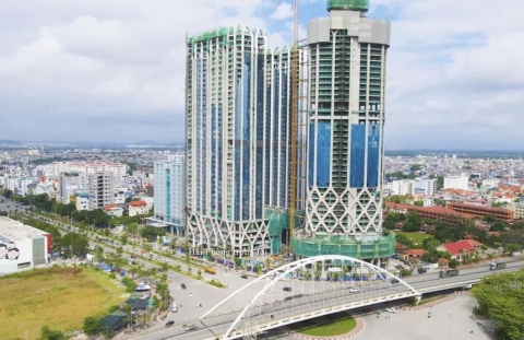 Cập nhật tiến độ tòa tháp Diamond Crown Hải phòng tháng 11/2023